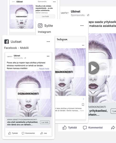 Facebook-mainos